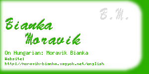 bianka moravik business card